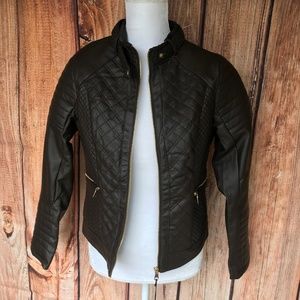 Women's Cavalini brown zip up jacket sz PM NWT!!